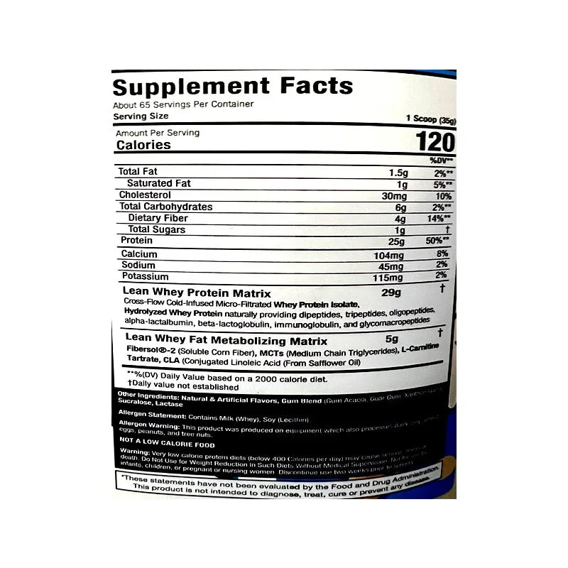 Musclesport Lean Whey ISO-Hydro Protein 5lbs
