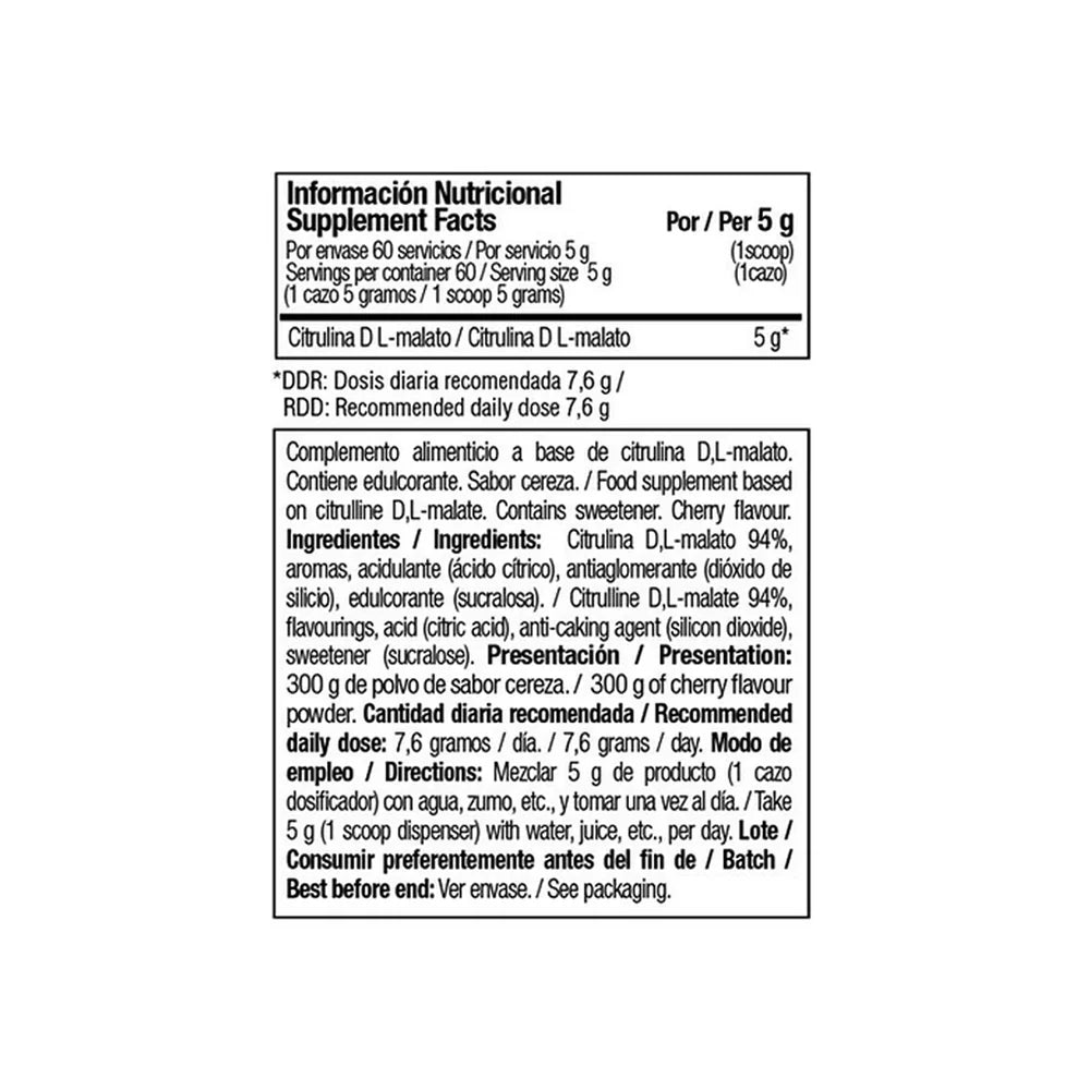 ONE RAW Citrulline D L-Malate | 300g